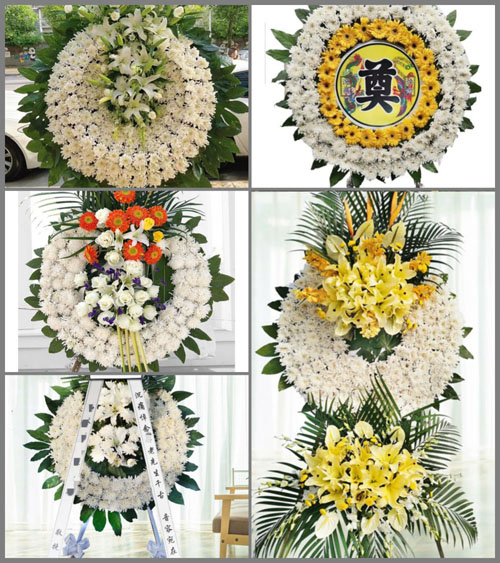 广东江门市台山市大江镇新大江村花圈速递